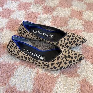 Rothy’s Leopard Print The Point Flats | Rare-Retired